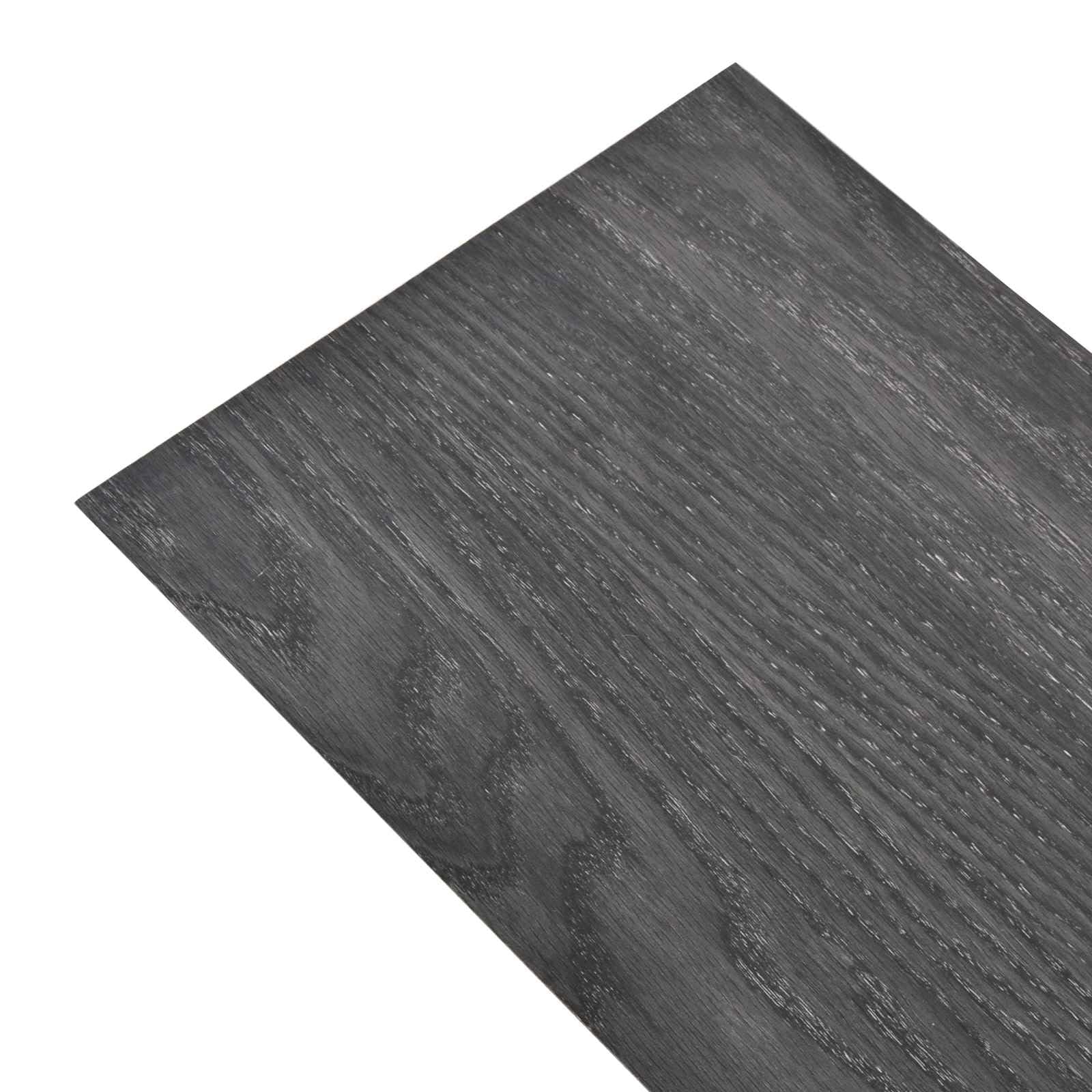 18 tablones de suelo de PVC en blanco y negro, 5,26 m², autoadhesivos, rectangulares, para salón, cocina, pasillo, interior, diseño moderno, antideslizante y fácil de limpiar