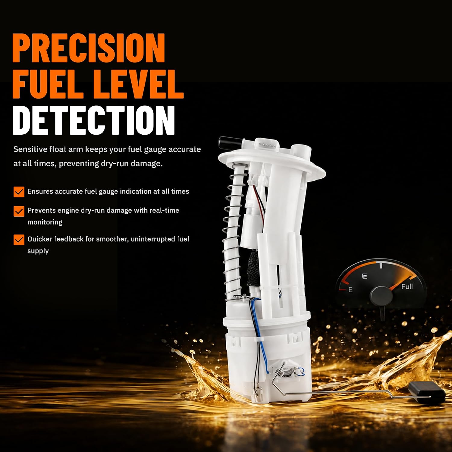 Fuel Pump Module Assembly E8743M Compatible with 2005-2019 Nissan Frontier, 2005-2012 Pathfinder, 2005-2015 Xterra, 2009-2012 Suzuki Equator 2.5L 4.0L