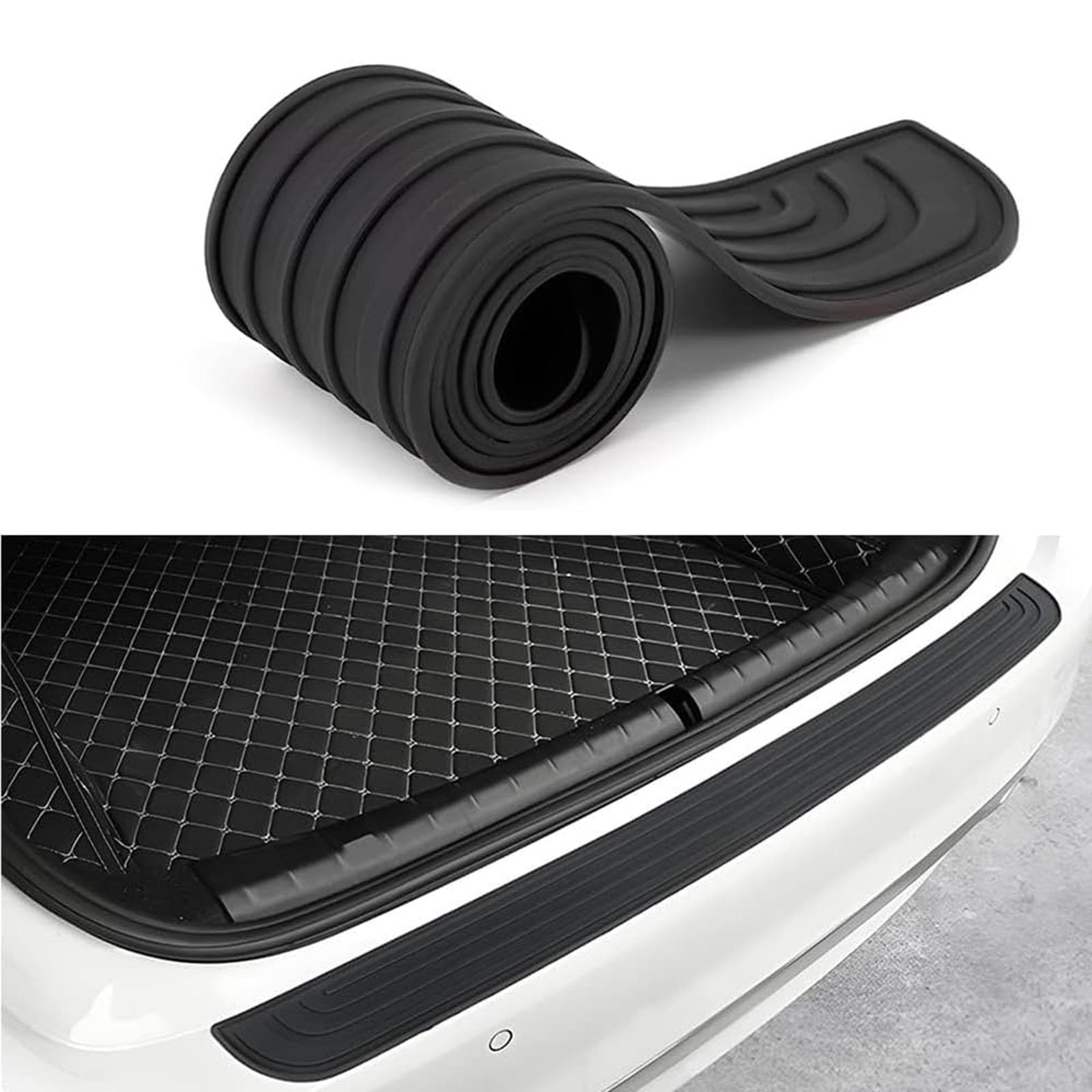 WACDXST Car Rear Bumper Protectors, for VW Arteon Shooting Brake 2020 2021 2022 2023 2024 2025 Door Sill Edge Sticker Scuff Plate Paint Protection Styling Tailgate Trim Strip