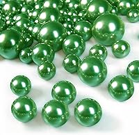 Vista 18 de 160 perlas para relleno de jarrón, sin agujero, perlas para Navidad, boda, centro de mesa, decoración del hogar (marfil)