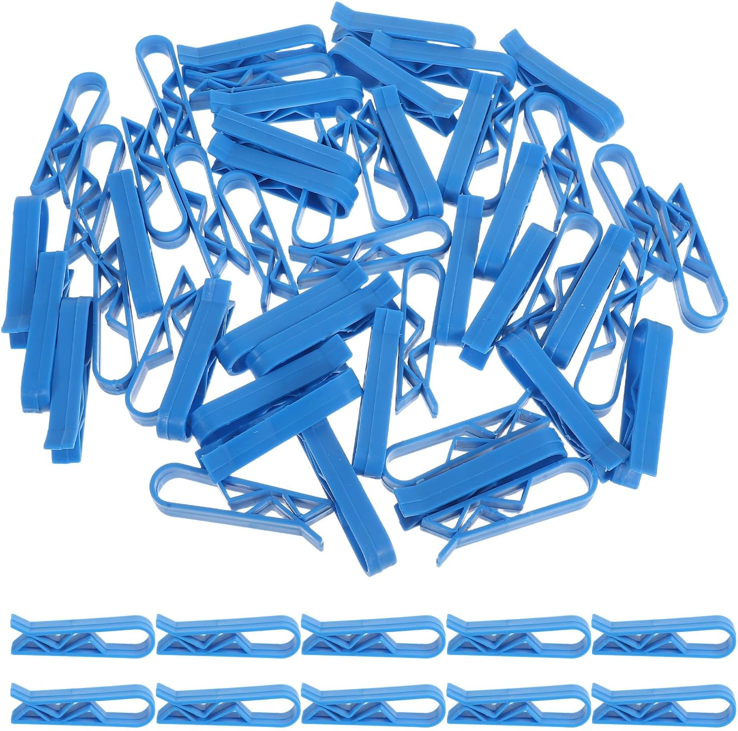 50pcs Garbage Bag Clips Trash Bag Fasteners Plastic Clamp Holders for Kitchen and Bathroom Trash Cans Non-slip for Home Organization