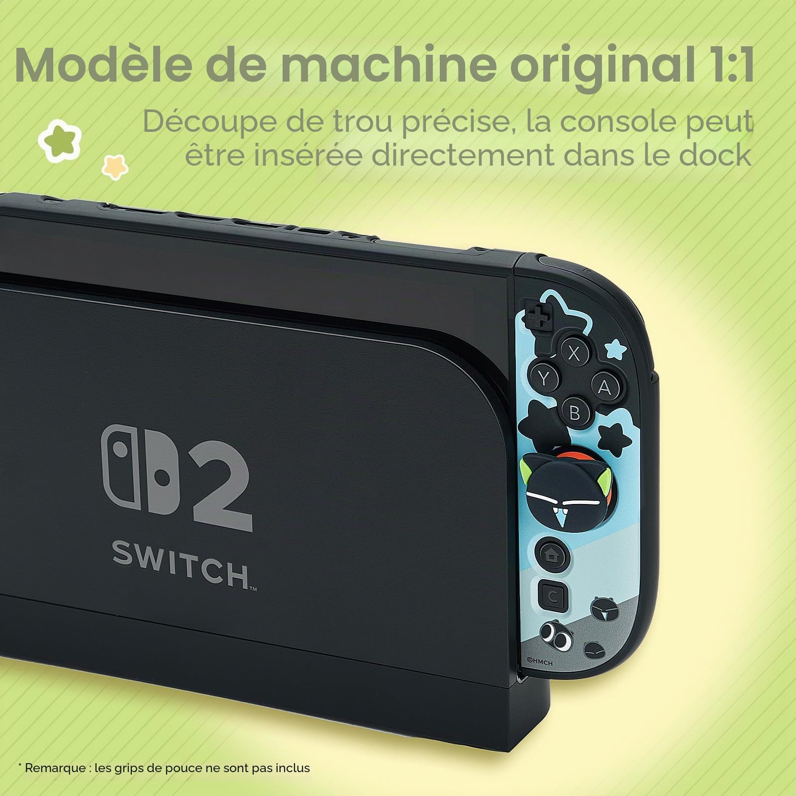 GeekShare Protective Case Compatible with Switch 2, Hard PC Slim Dockable Shell Cover Designed for Switch 2025 Game Console and Joy Con Controllers - The HEI Serie