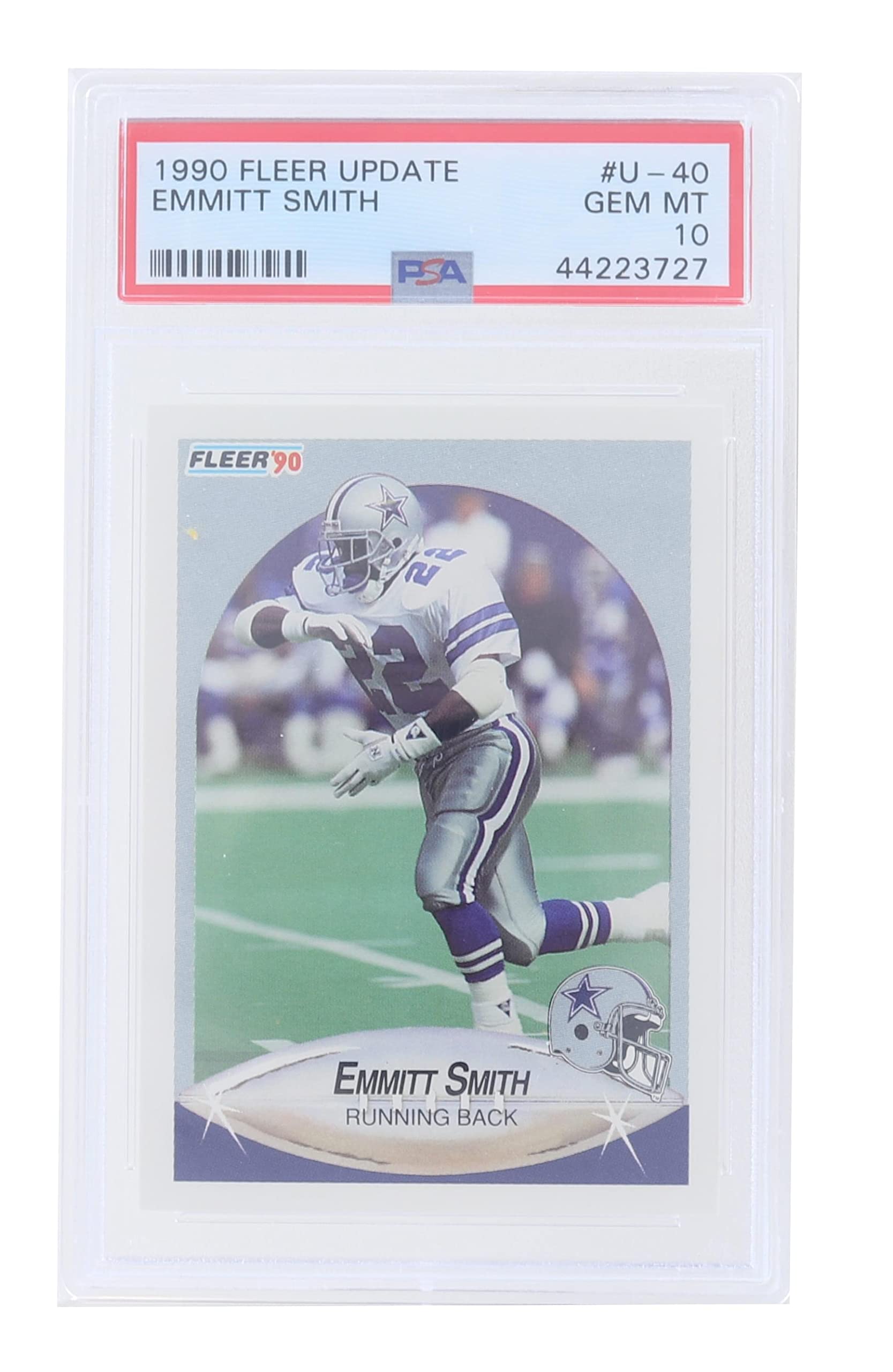 Amazon.com: Toynk NFL 1990 Fleer Update #U-40 Emmitt Smith RC Hof
