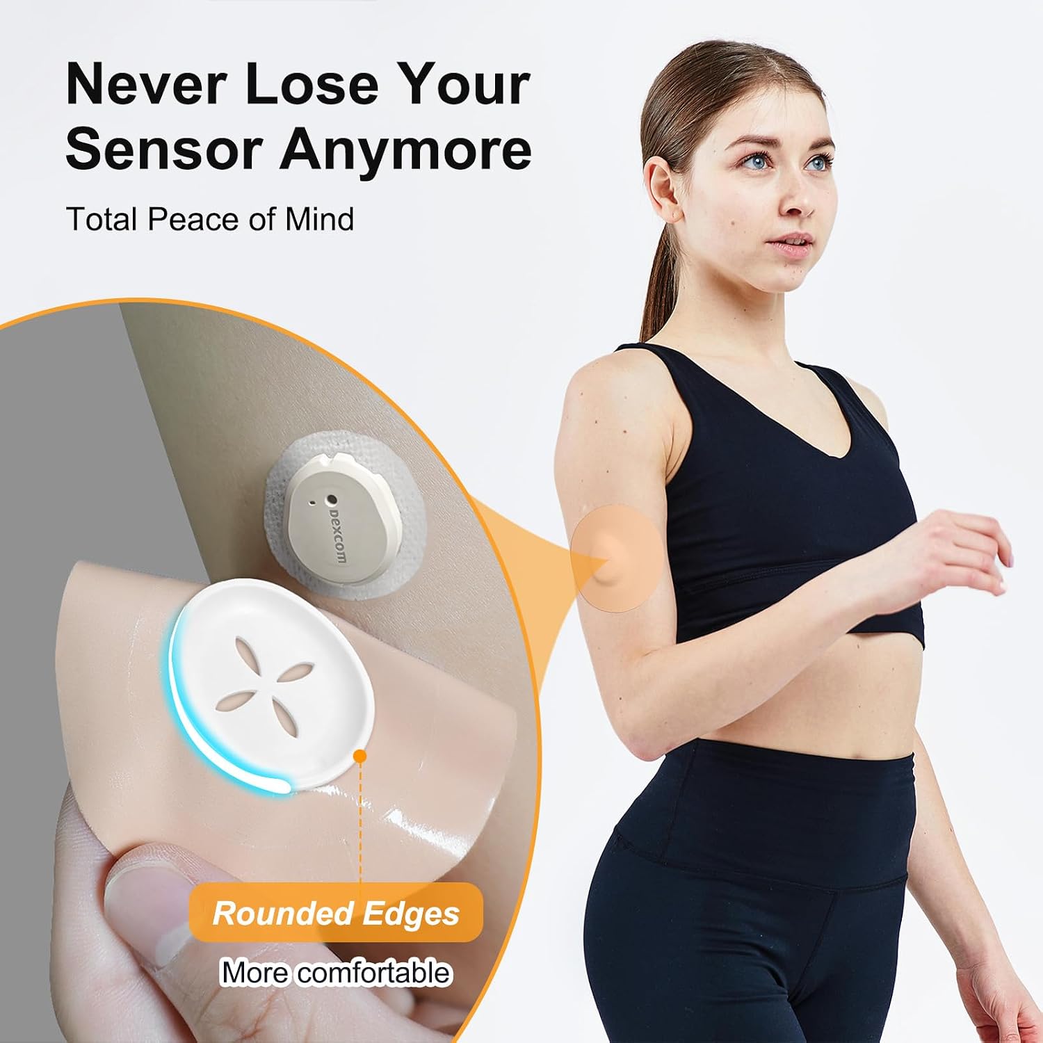 35Pcs Dexcom G7 Over Patches Waterproof Stelo Overpatch & Bump-Proof Caps | One-handed Easy Apply Pre-Cut Tape 15-Day Breathable Medical Adhesive No-Hole Protection CGM Sensor Covers Beige