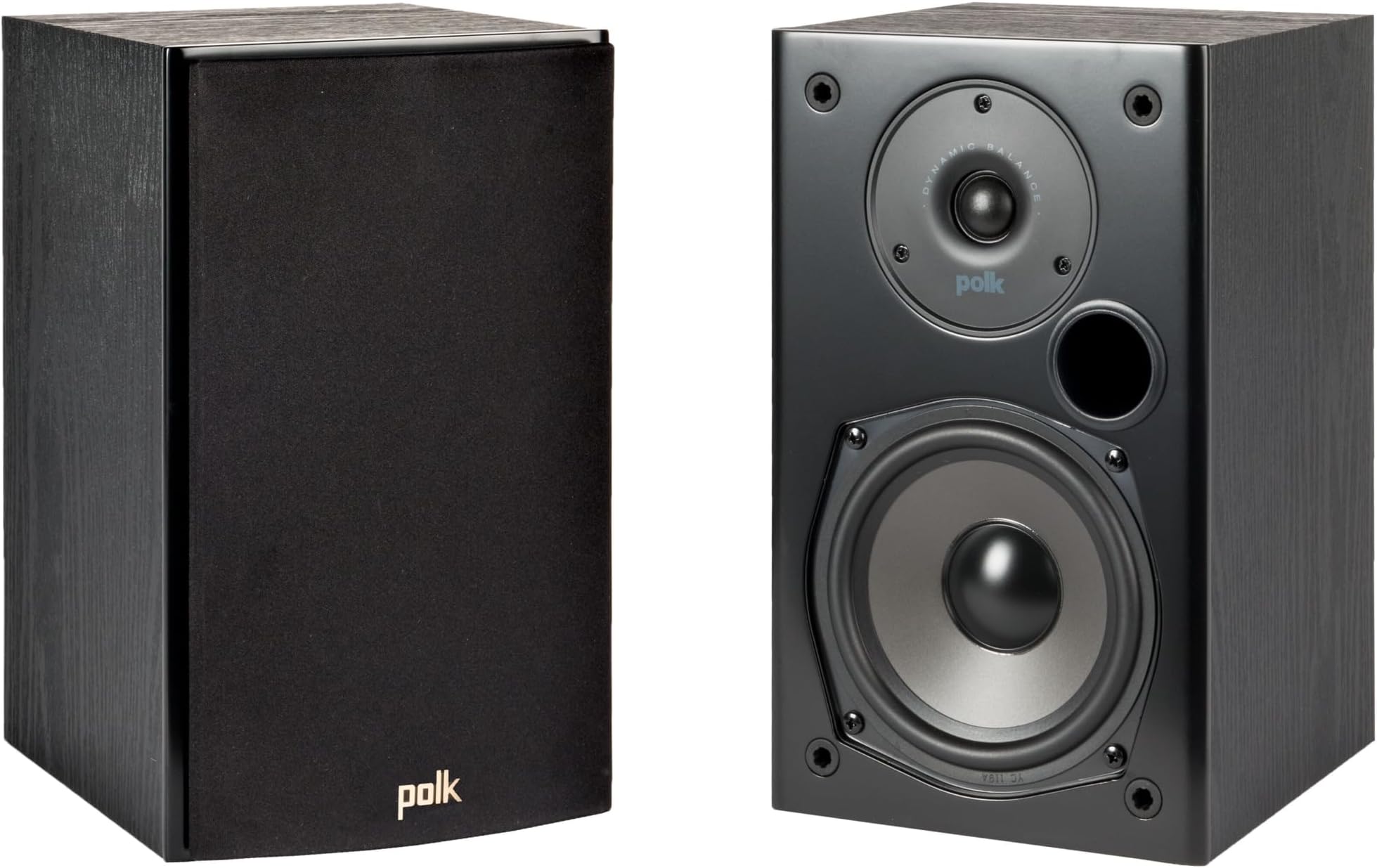 T15 Home Theater and Stereo Bookshelf Speakers – Deep Bass Response, Dolby and DTS Surround, Wall-Mountable, Pair, Black