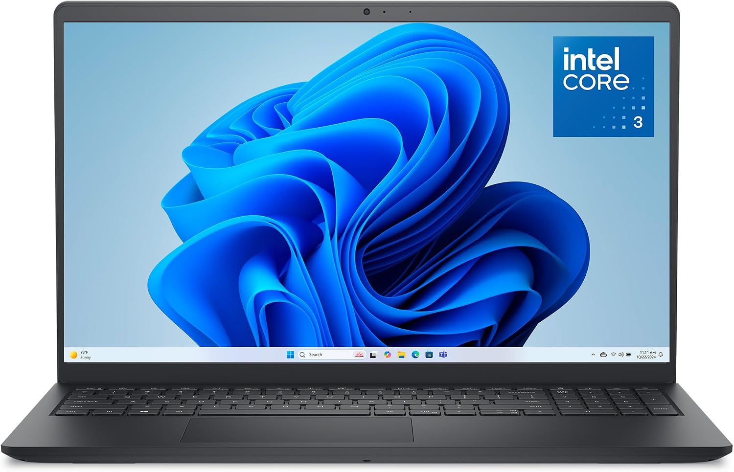 Dell 15 Laptop - Intel Core 3-100U, 8GB RAM, 512GB SSD