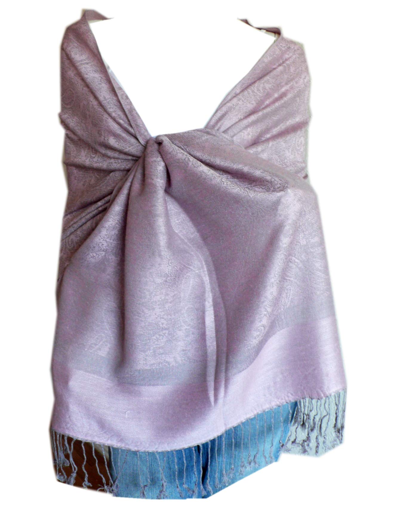 SCARF_TRADINGINC Paisley Jacquard Pashmina Scarf Wrap Stole