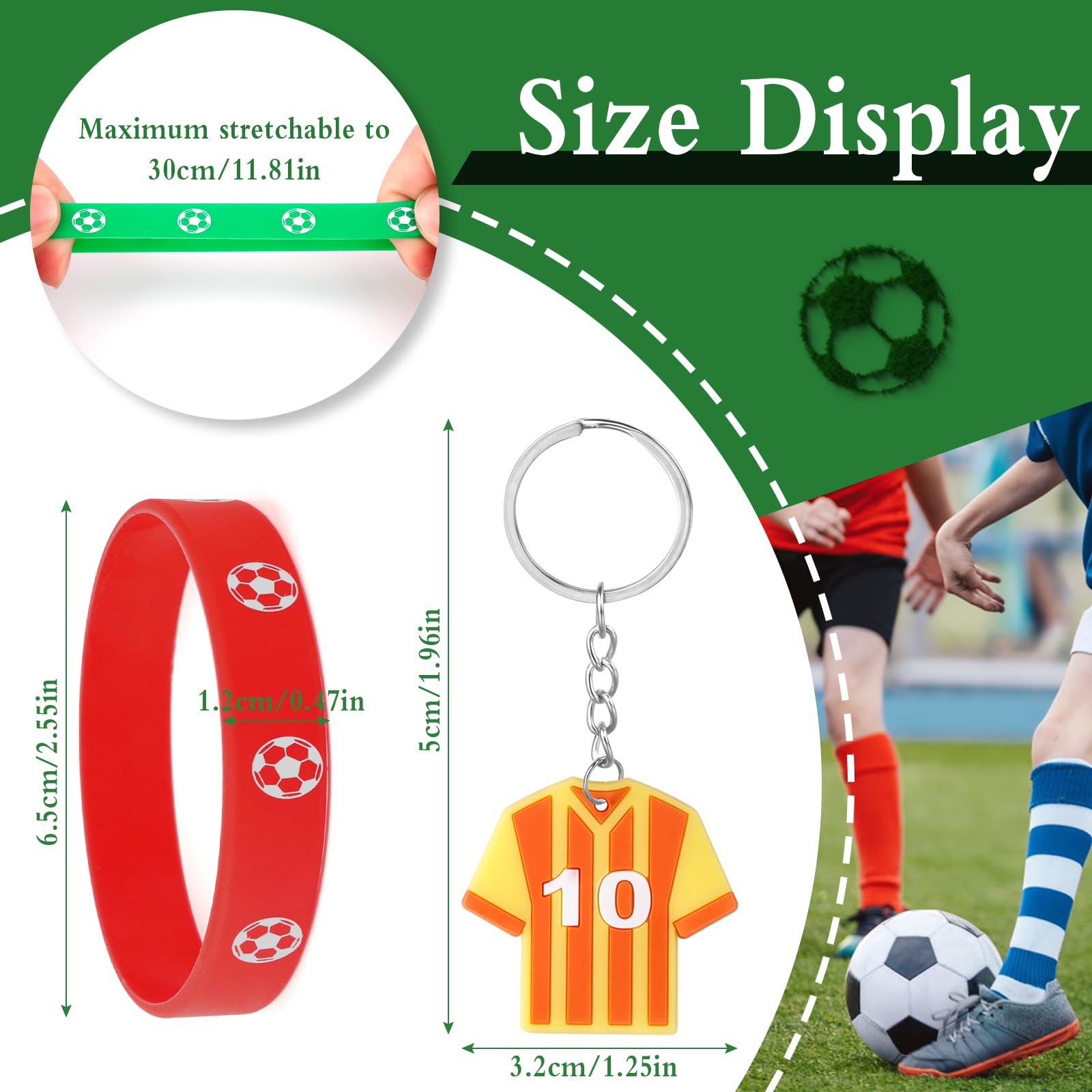 96 Pièces Kit Anniversaire Football Garçon – Piñata + Cadeaux Foot (Bracelets, Porte-Clés, Médailles, Gommes…)