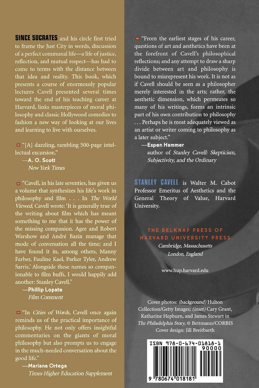 Cities of Words: Pedagogical Letters on a Register of the Moral Life