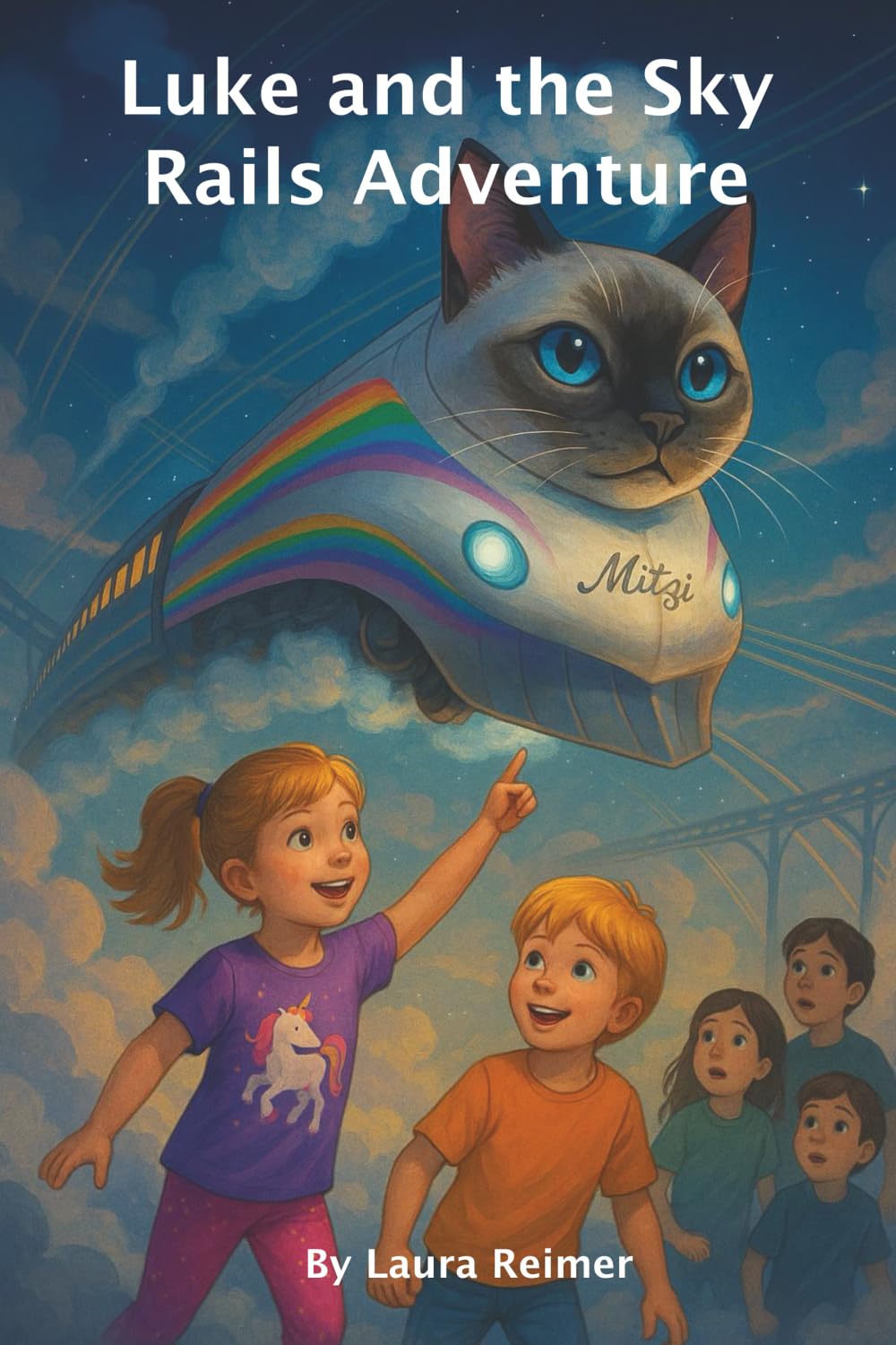 Luke and the Sky Rails Adventure: easy to read; birthday gift for children; adventure; trains; cats; bedtime reading (The Luke and Charlotte Adventures)