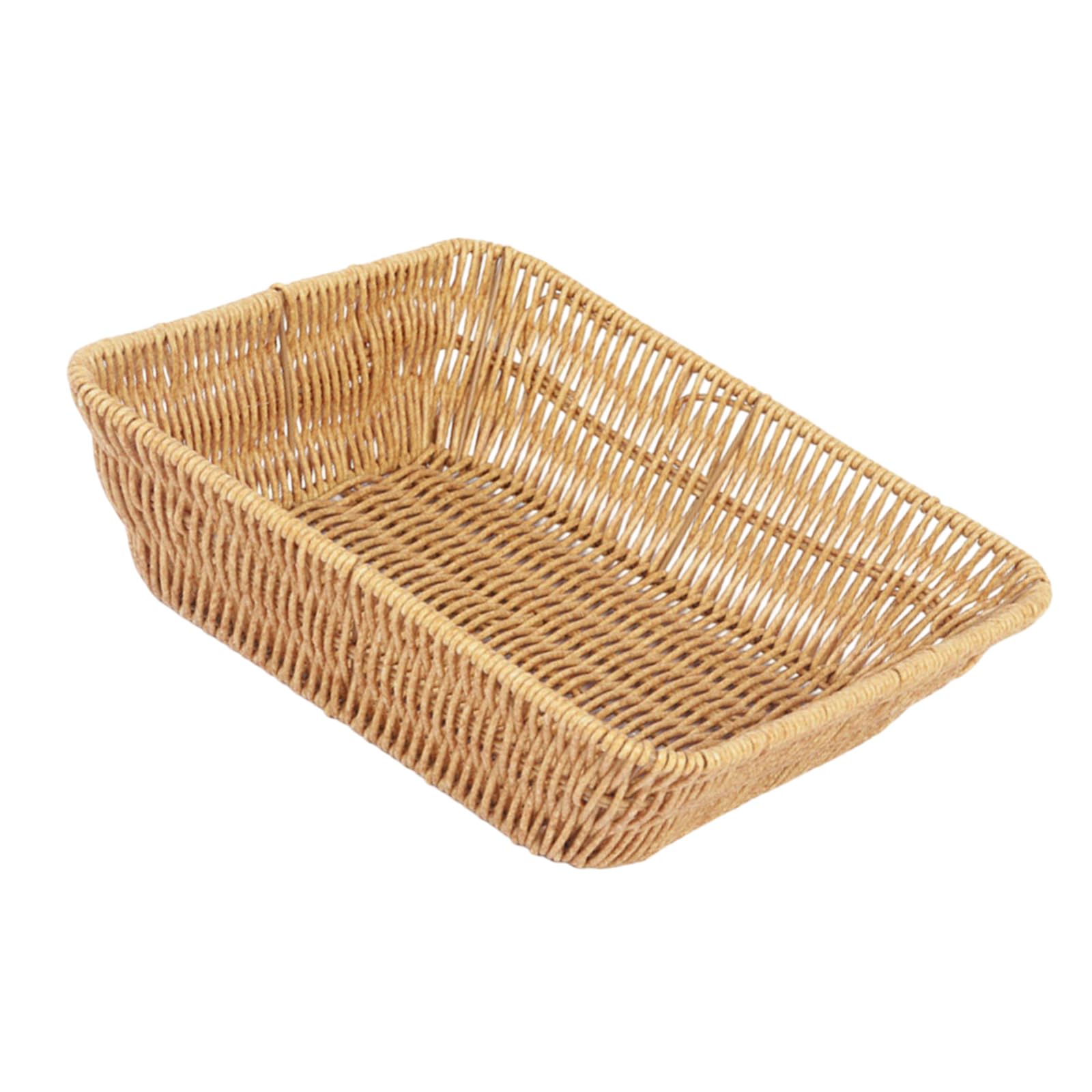 TQUXNGA Woven Imitation Rattan Fruit Basket for Home Use Multipurpose Serving for Parties Gatherings Daily Snacking Snacks Serving Bowl
