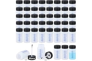 60 Pack Touch Up Bottles for Easy Paint Mixing and Storage