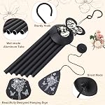 Jspupifip Gifts for Mom 35" Wind Chimes with Butterfly Heart Mothers Day Best Gift from Daughter Son Bouquet Themed Wind Chimes for Birthday Love Reminder Gift