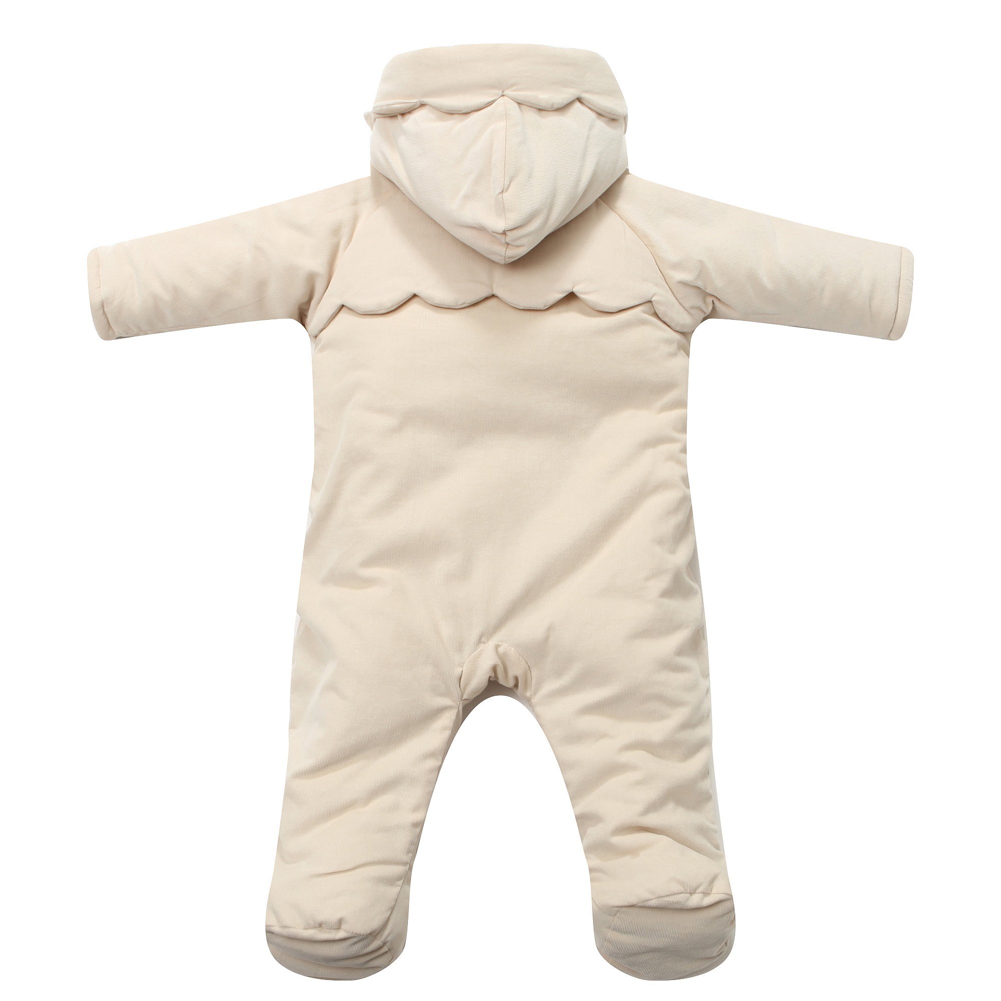 Richie House Babie's Jumpsuit with Hood RH0764-6M Beige