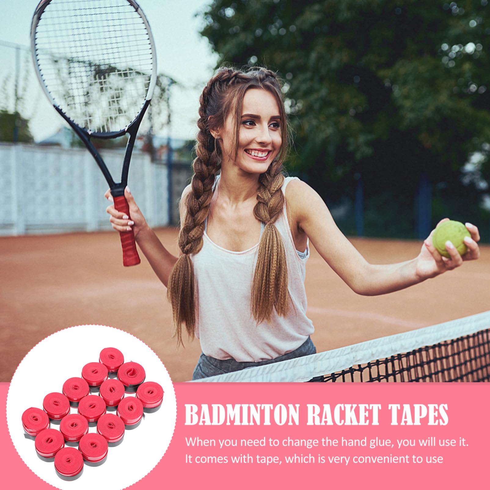 TOYANDONA Muñequera Agarre Absorbente De Raqueta De Tenis Sobregrips para Raquetas De Bádminton Bandas De Raqueta Absorbentes De Sudor Cintas para Raqueta Púrpura