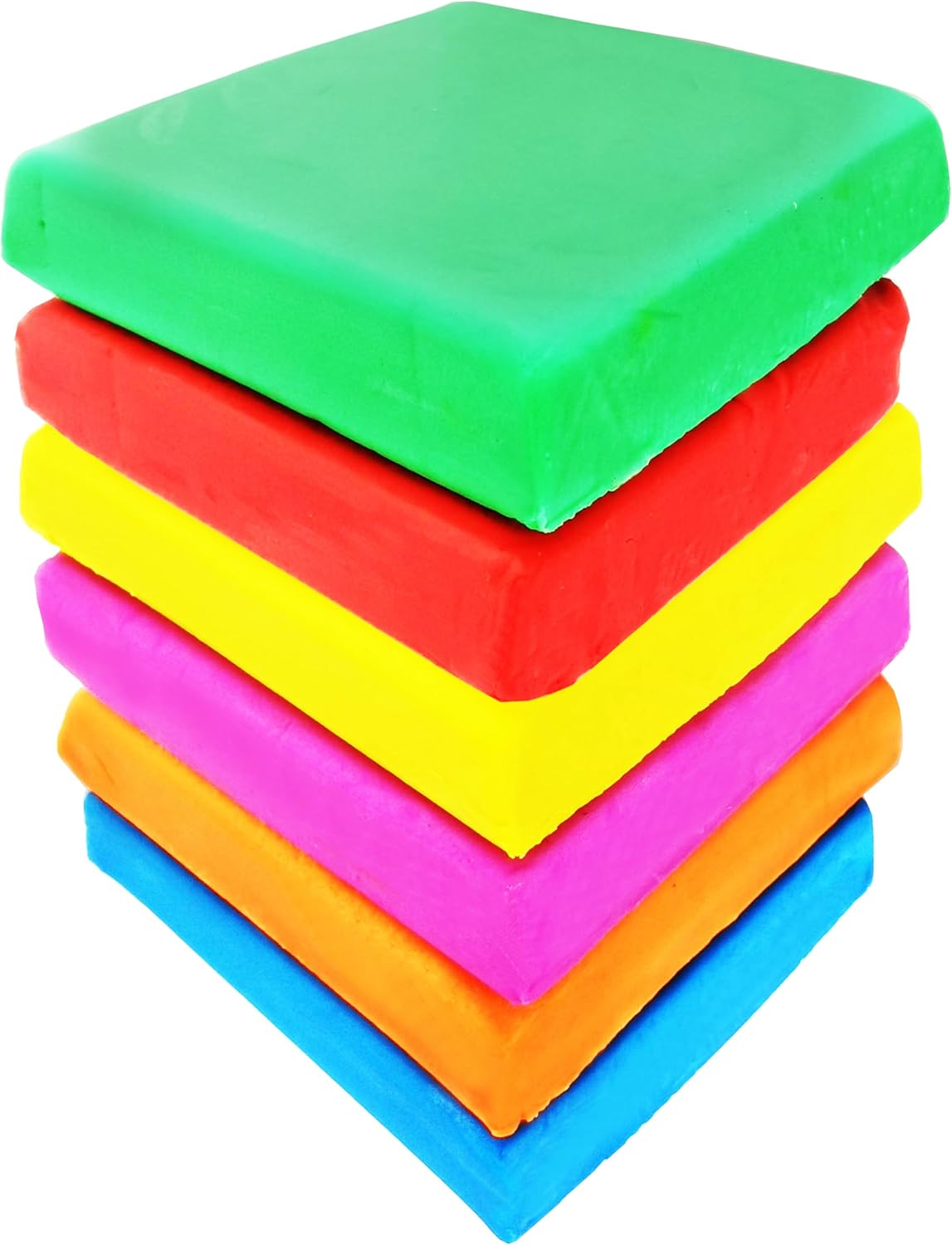 RONDURE Kneaded Eraser for Artists Drawing, Sketching, 6 Pcs Moldable & Stretchy Clay Gum Erasers Putty Kneadable and Scented for Art Student