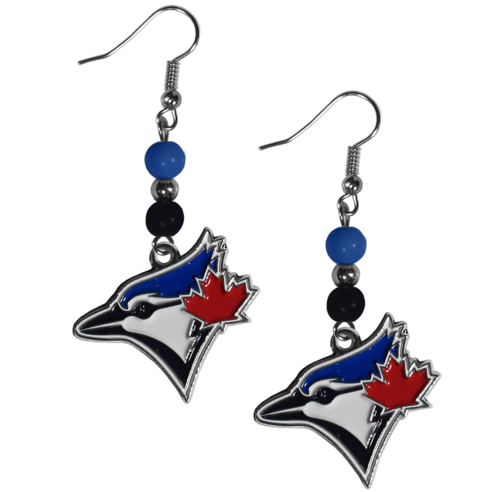 SiskiyouMLB Toronto Blue Jays Earrings Dangle Style, Team Colors, One Size