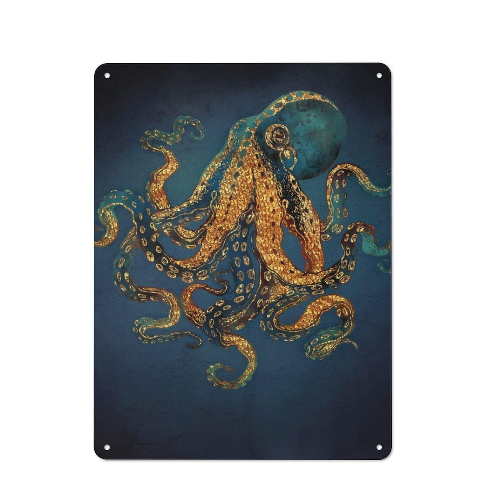 Junmoney Style-13 Underwater Dream Iv Retro-Style Tin Sign 40X30cm For Guest Room Or Hallway, A Christmas Gift For People Styling Guest Room And Hallway
