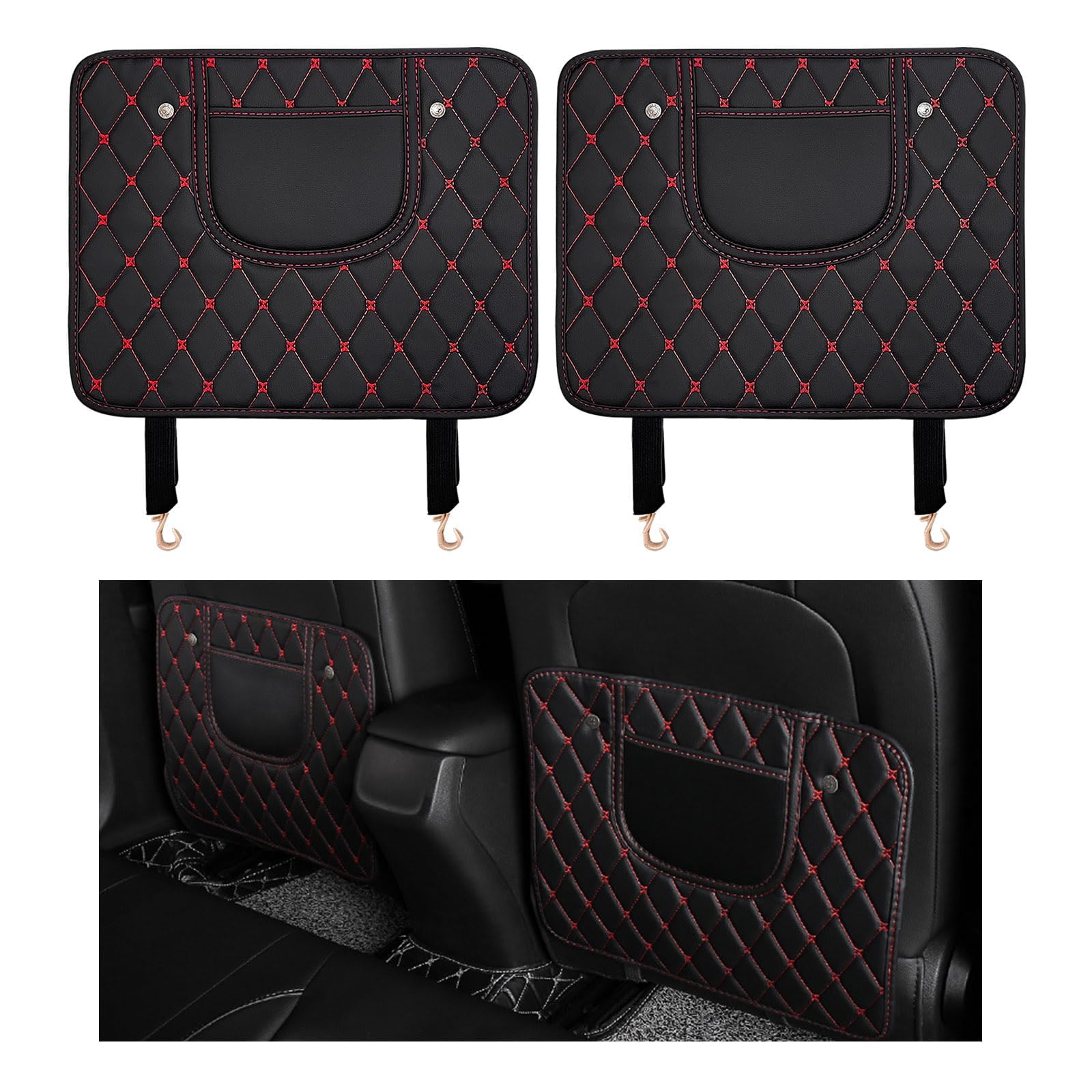 Protection de siège arrière pour Mitsubishi Space Star 2013-2016 imperméable x2