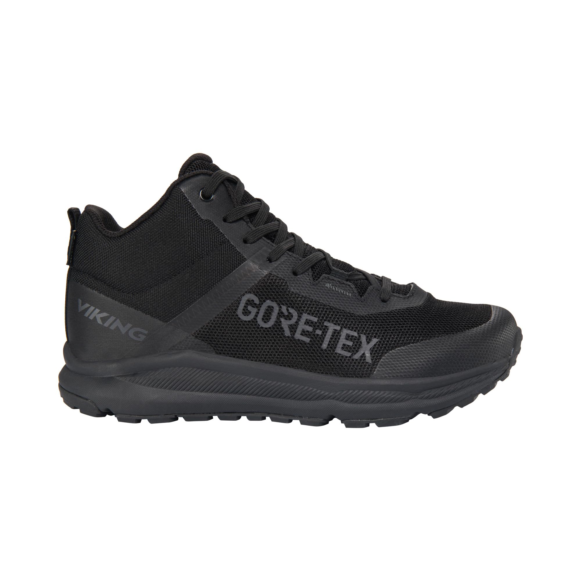 Viking Women's Stride Mid GTX W Walking Shoe, Black, 36 EU