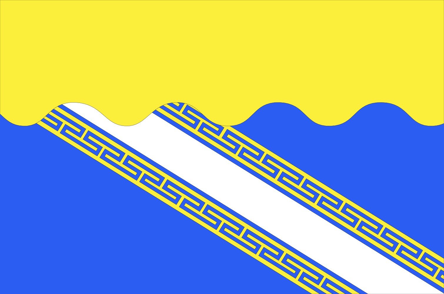 Drapeau de l Aube grand format paysage pour célébrations locales