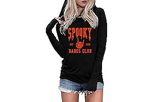 MAIHUN Womens Halloween Sweatshirts Hocus Pocus Hoodie Witch shirt Pullover Tops