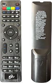 Infomir MAG 254/255 Remote Control for Streaming Media Player Multipurpose Replacement Part Linux System OTT IPTV Set Top Box, Black