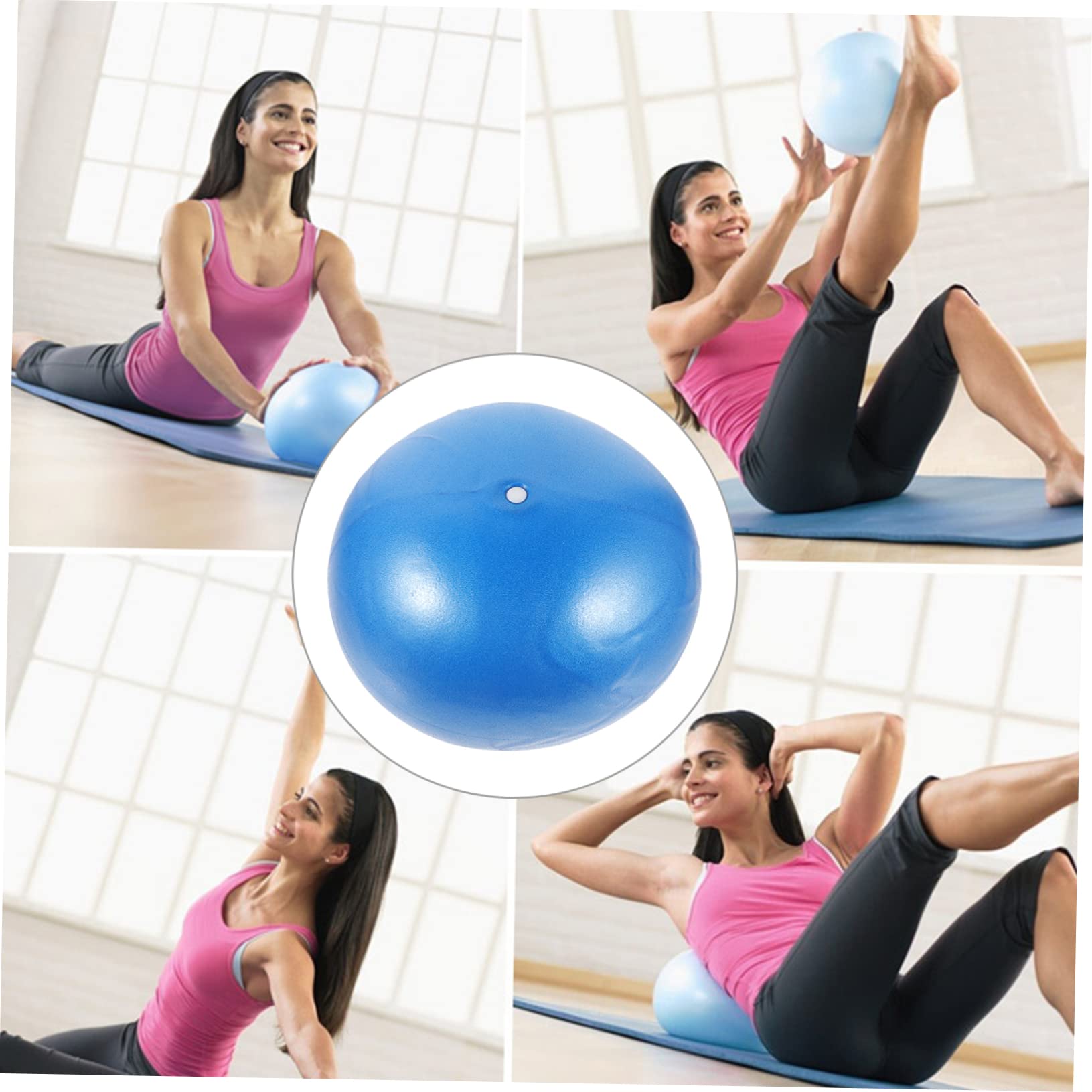 balacoo 2pcs Small Core Ball Reusable Yoga Ball Professional Pilates Workout Supply Equipment Multi-use