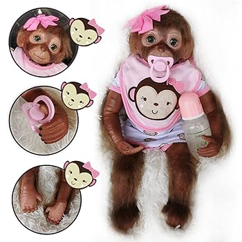 Amazon.co.jp: 20インチ生まれ変わった赤ちゃん猿50センチリアル
