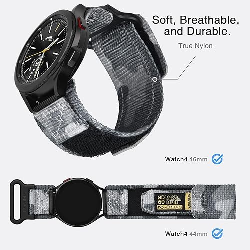 Miniatura 4 de Nereides Correa compatible con Samsung Galaxy Watch 7, 6, 5, 4, 1.575 pulgadas, 1.732 pulgadas, Watch 6 4 ClassicWatch 5 ProWatch 3 Classic de 1.614