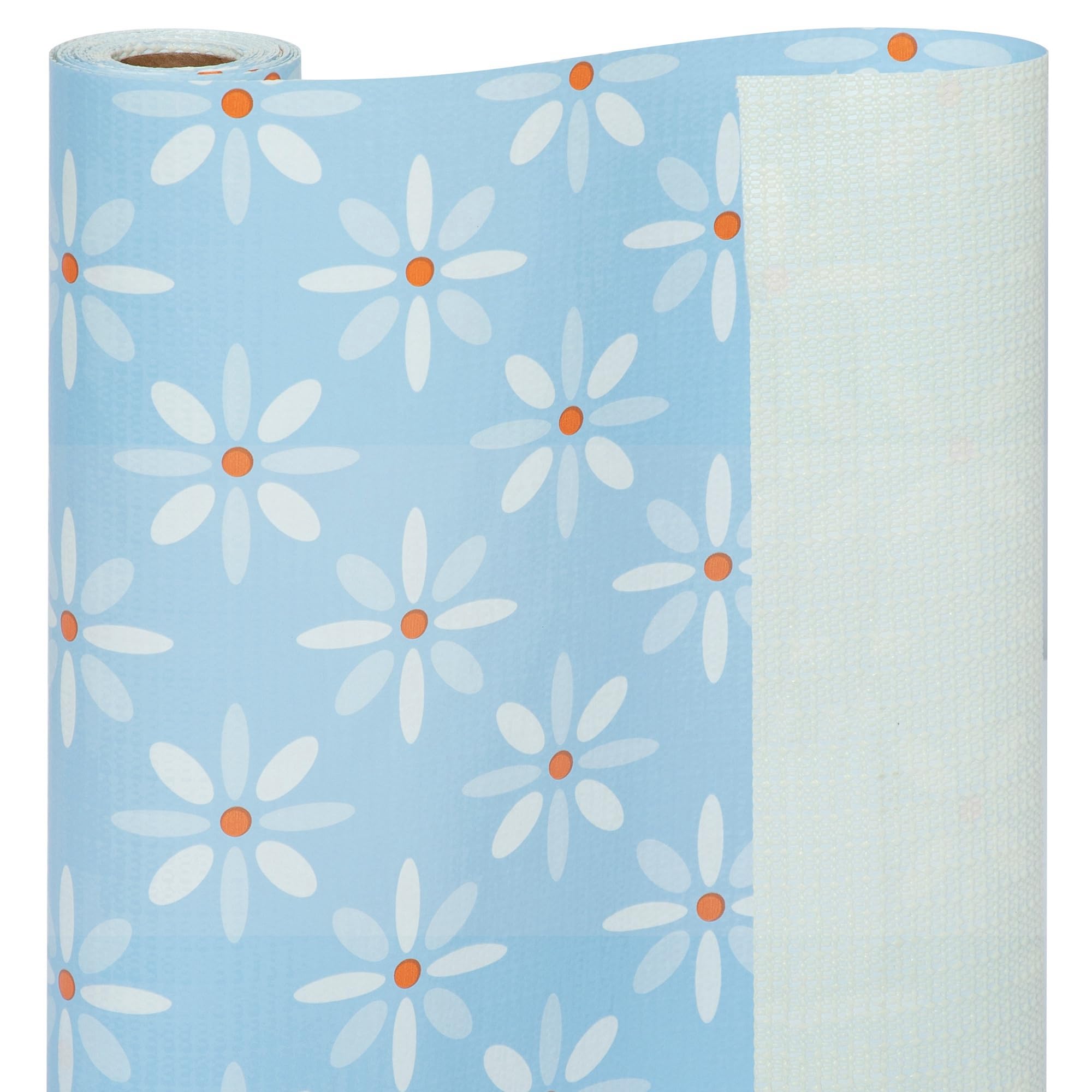 18" W x 96" L Floral Drawer and Shelf Liner for Cabinets, Non-Adhesive Strong Grip Non-Slip Flower Shelf Cabinet Kitchen Shelf Liners for Kitchen