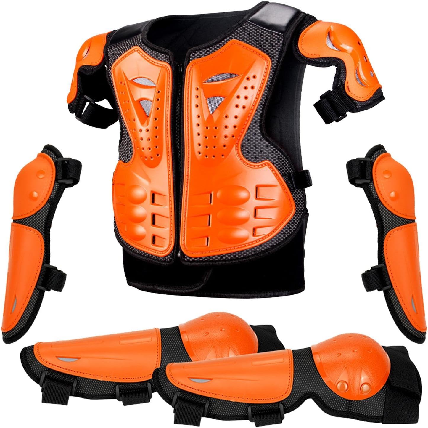 キッズチェストプロテクターモトクロス、キッズモトクロスギア | キッズバイク用保護スーツ - オートバイライディングプロテクター、サ