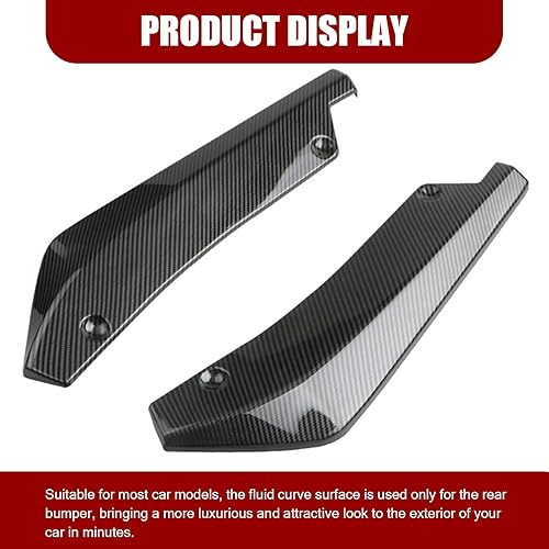 Miniatura 7 de 2 piezas de moldura divisora de parachoques de automóvil, 13.3 x 5.1 pulgadas, decoración de guardabarros impermeable para modificación de