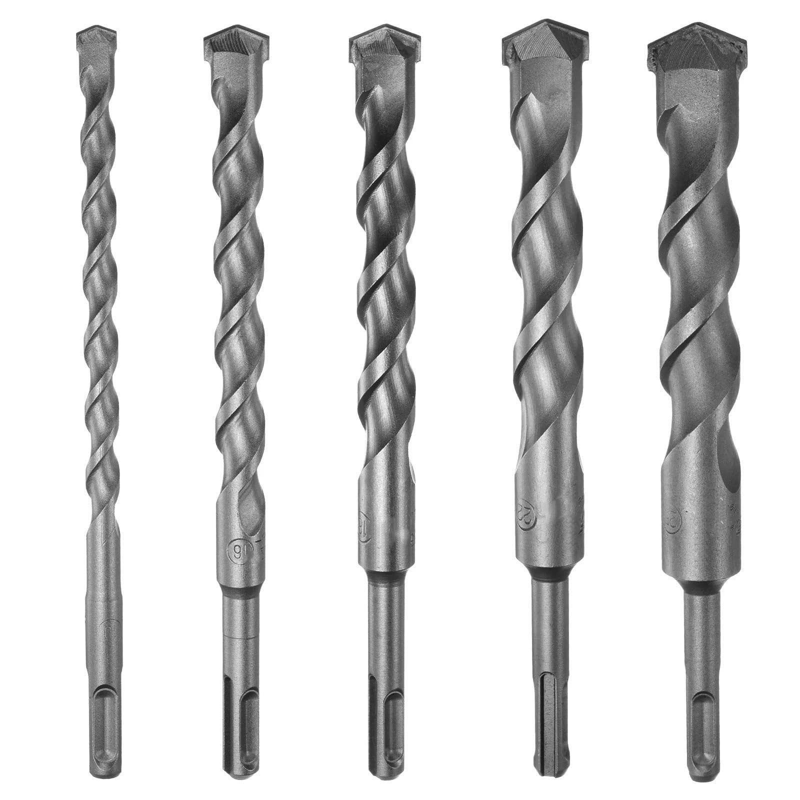 Brocas SDS, 1 Pieza de Broca de Martillo SDS Plus de 200 mm de Largo, diámetros de 8/10/12/14/16/18/20/22/25 mm, Brocas de Impacto con Punta de carburo for hormigón.(25mm)