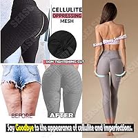 Vista 89 de SEASUM - Pantalones de yoga de cintura alta para mujer, con control de abdomen y realce de glúteos, leggings favorecedores para entrenar y correr