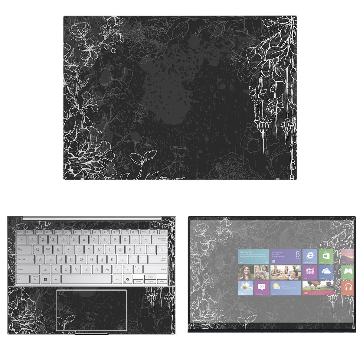 Decalrus - Protective Decal Sticker for The Asus Zenbook 14 OLED UX3405 (14" Screen) case Cover wrap ASzenbk14oled_UX3405-169