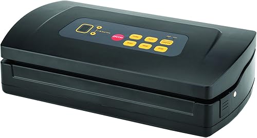 Excalibur Sellador al vacío de doble bomba con soporte de rollo integrado con dos modos de vacío y ajustes de tiempo con función de pulso, 12