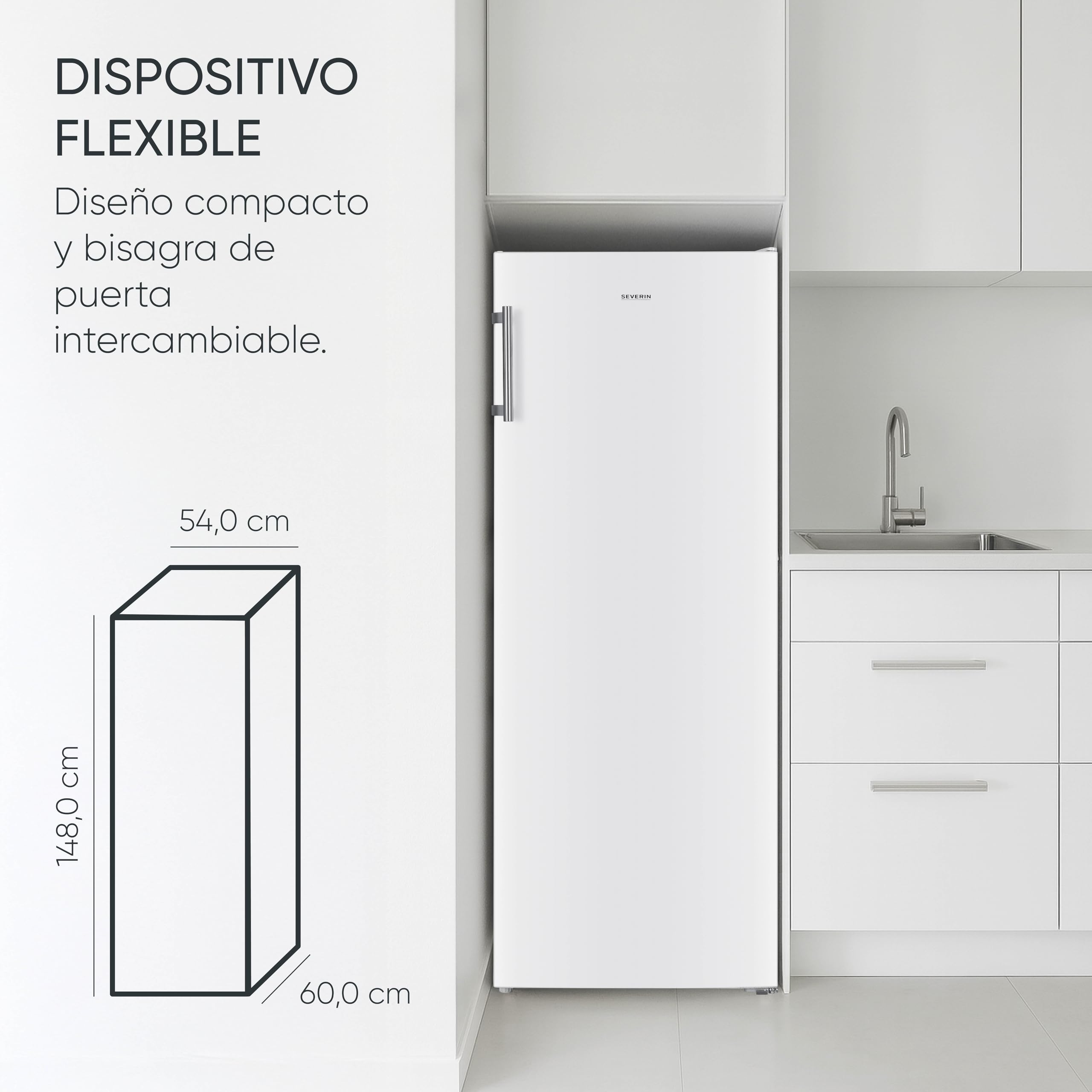 No-Frost Freezer, 161L, White
