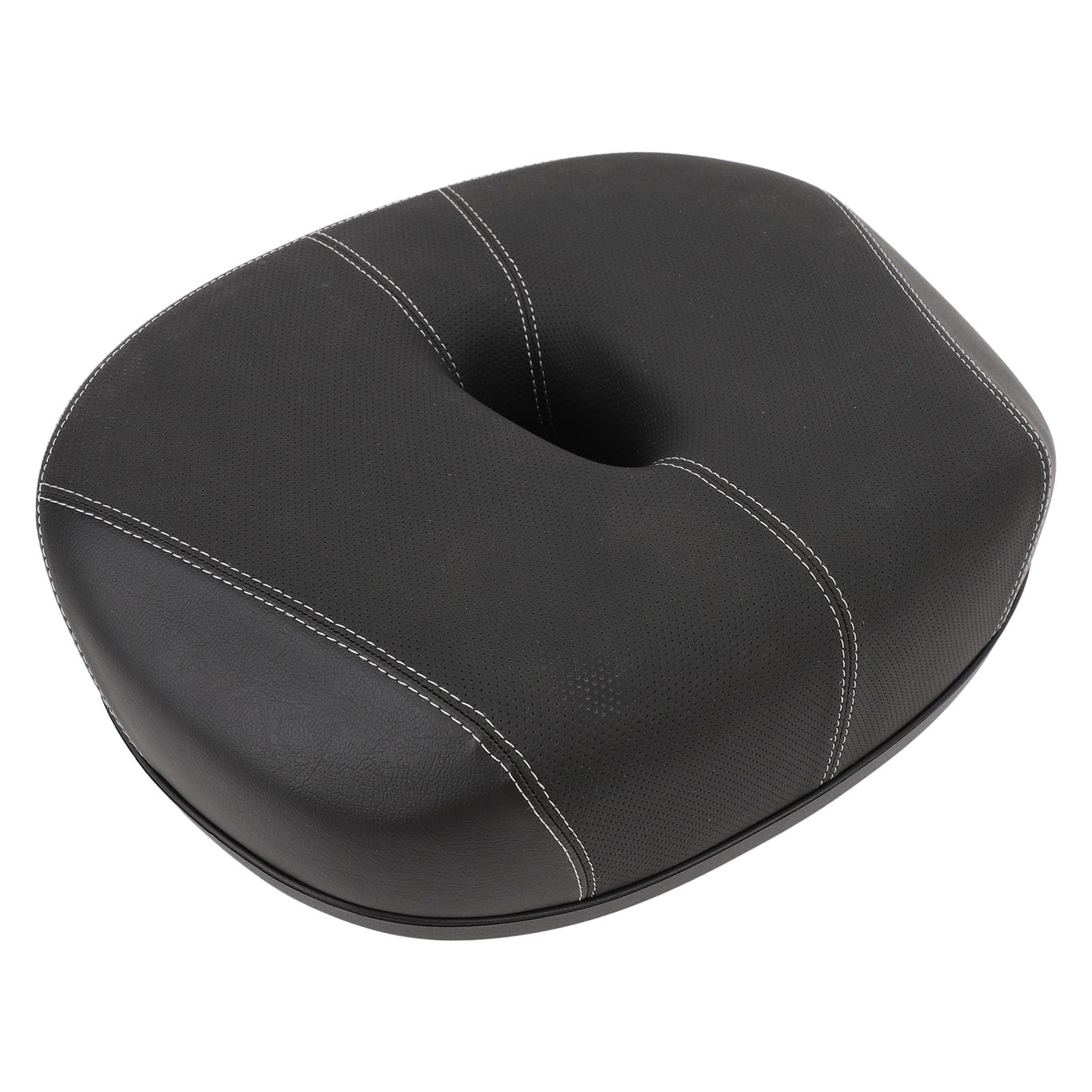 Selle de Vélo Large sans Nez, Remplacement de Siège de Vélo épais et Creux, Absorbant les Chocs, pour Hommes et Femmes, Vélo de Montagne en Ville (BLACK)