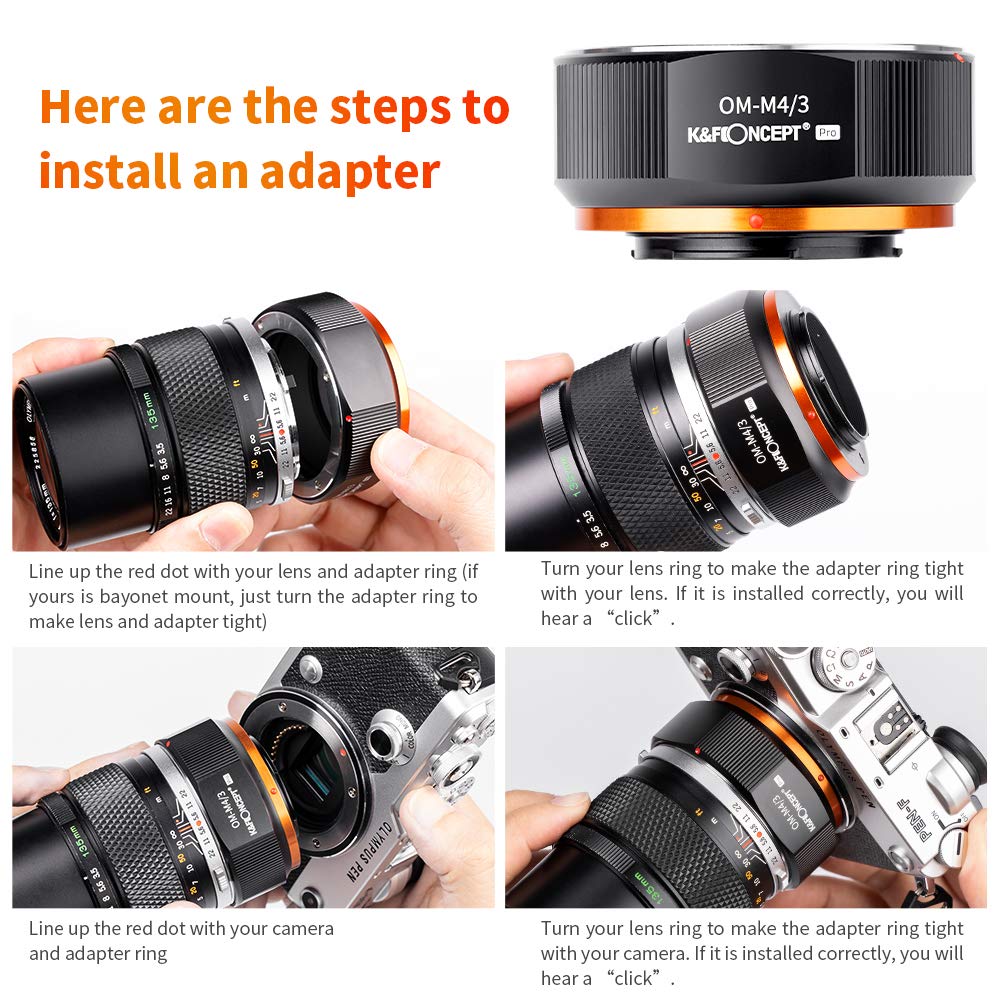 Amazon.com : K&F Concept Lens Mount Adapter Compatible for
