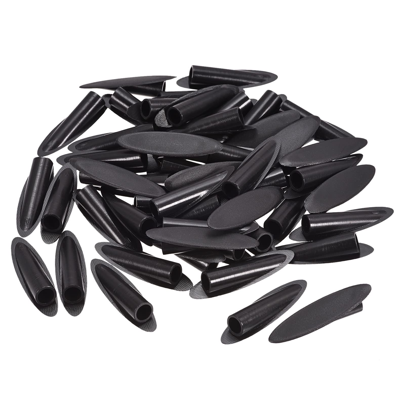 MECCANIXITY 9mm Plastic Pocket Hole Plugs,Wood Plugs for Pocket Hole Jig Working Tool Accessories,Black Pack of 50