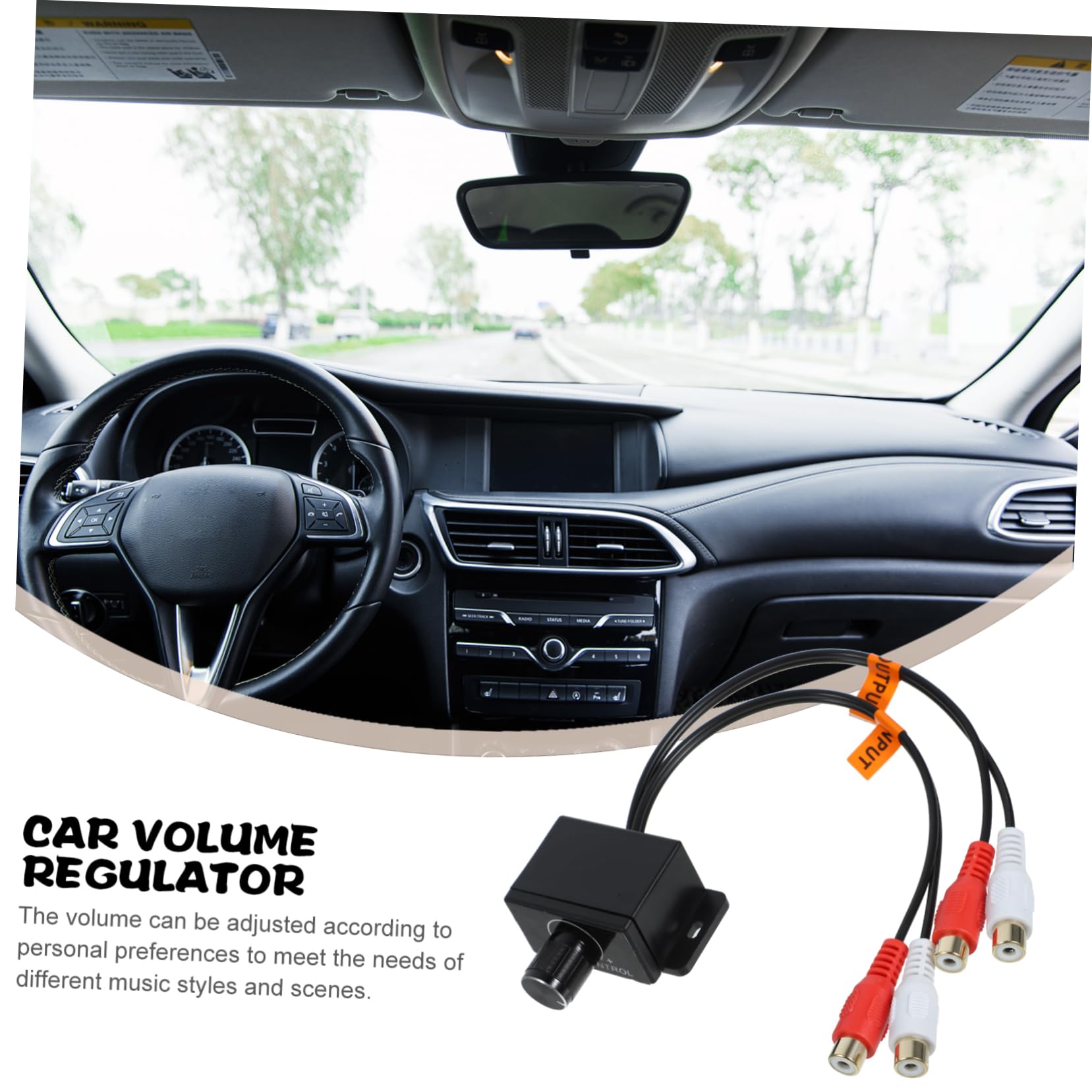PartyKindom 5piezas Controlador Amplificador De Coche Regulador De Volumen y Control De Graves Fácil Instalación para Sistema De Audio De Automóvil