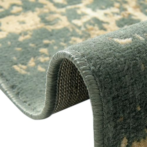 Miniatura 6 de Rugs.com Mojave Collection - Alfombra mediana verde de 5 x 8 pies, perfecta para dormitorios, comedores, salas de estar
