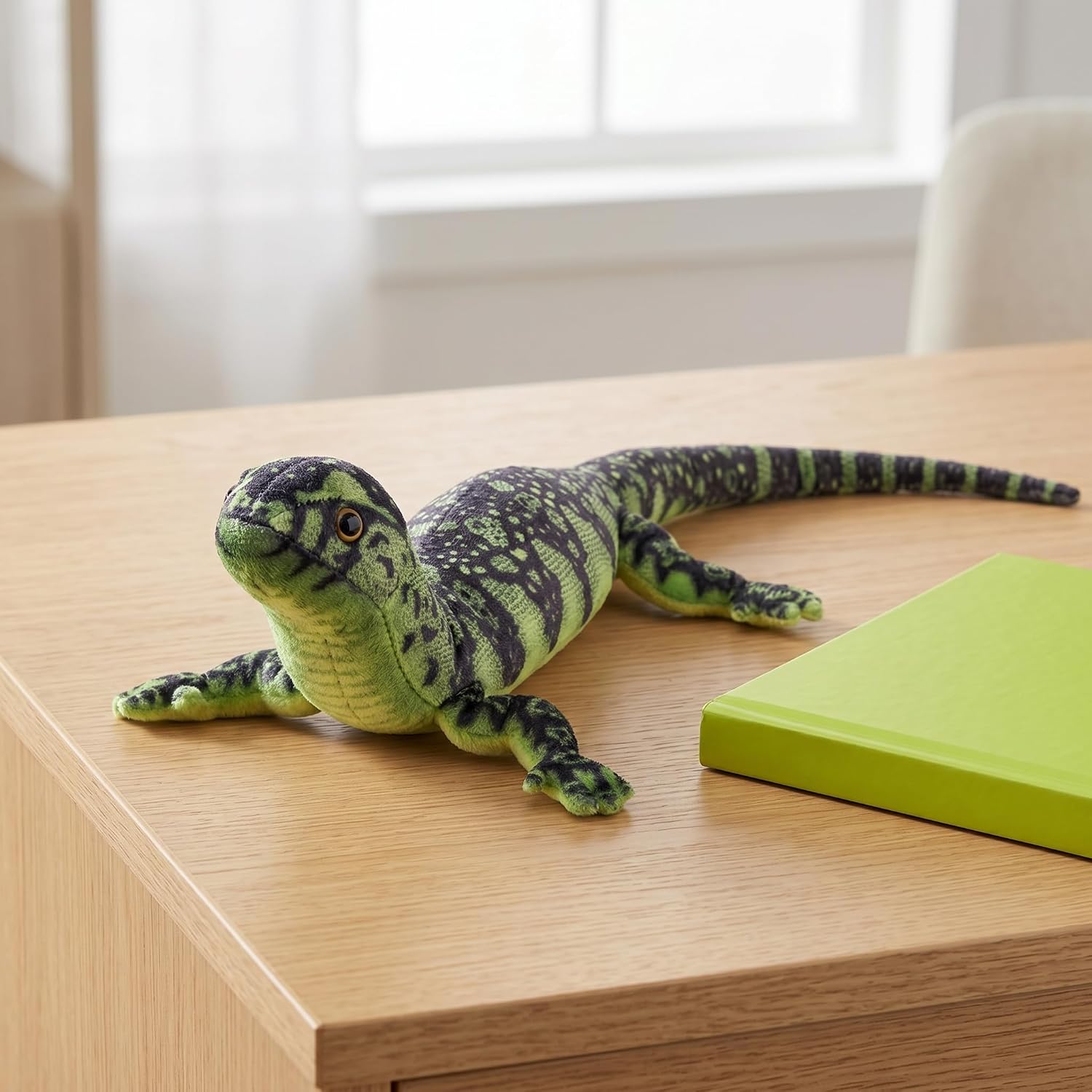 Green Lizard Plush Toy Soft Realistic Stuffed Animals Plush