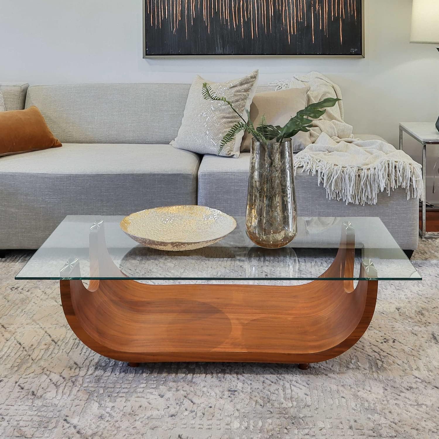 Fab Glass and Mirror Rectangle Glass Table Top 12 x 24 inch - Tempered Glass Table Tops 3/16"" Thick with Flat Edge - Replacement Panel Glass for Dining Table, Coffee Table, Office, Side Table, Clear