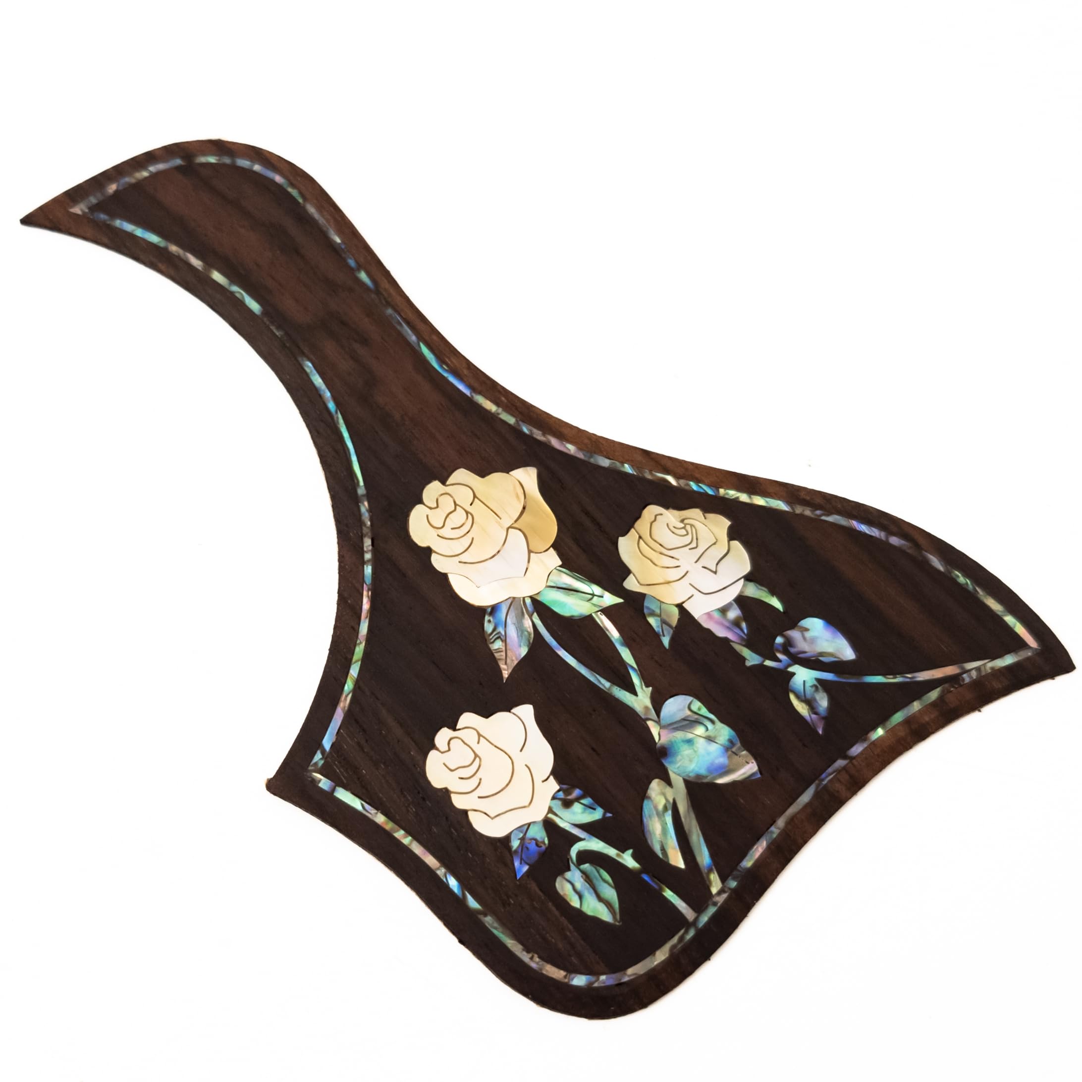 Wysokiej jakości pickguard do gitary akustycznej z palisandru – do gitary Taylor z wkładką z prawdziwej muszli Abalone, samoprzylepny z podkładem 3M, 27 unikalnych wzorów i wielu rozmiarów (SN10)