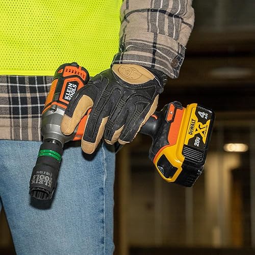 Miniatura 7 de Klein Tools 66090 Juego de llaves de impacto de 12 pulgada, diseño ranurado 2 en 1, enchufes profundos de 12 puntos, para llaves de impacto, incluye