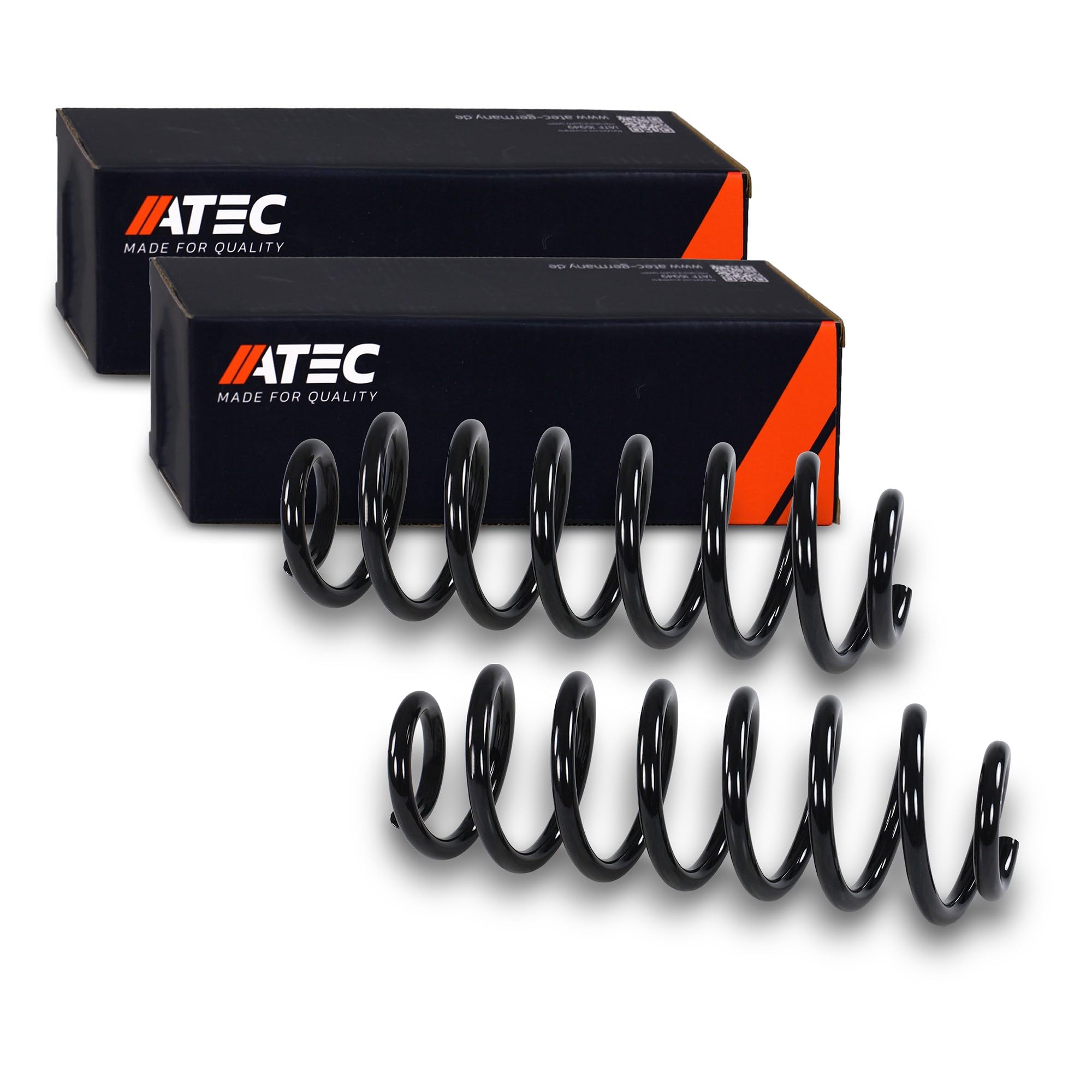 ATEC Germany 2x Fahrwerksfeder hinten links & rechts Kompatibel mit VW PASSAT B6 Variant (3C5), TIGUAN (5N_), PASSAT B7 (362), PASSAT B7 Variant (365)