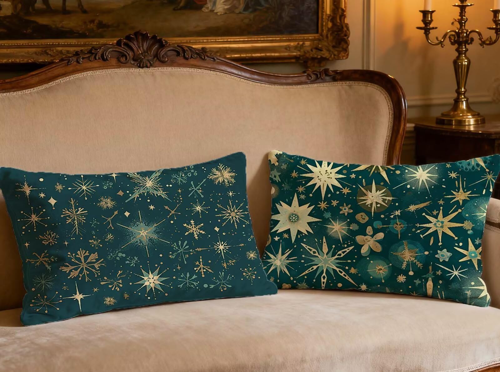 Housse de coussin vert en velours 50x70cm, la douceur d'un nid douillet pour votre intérieur