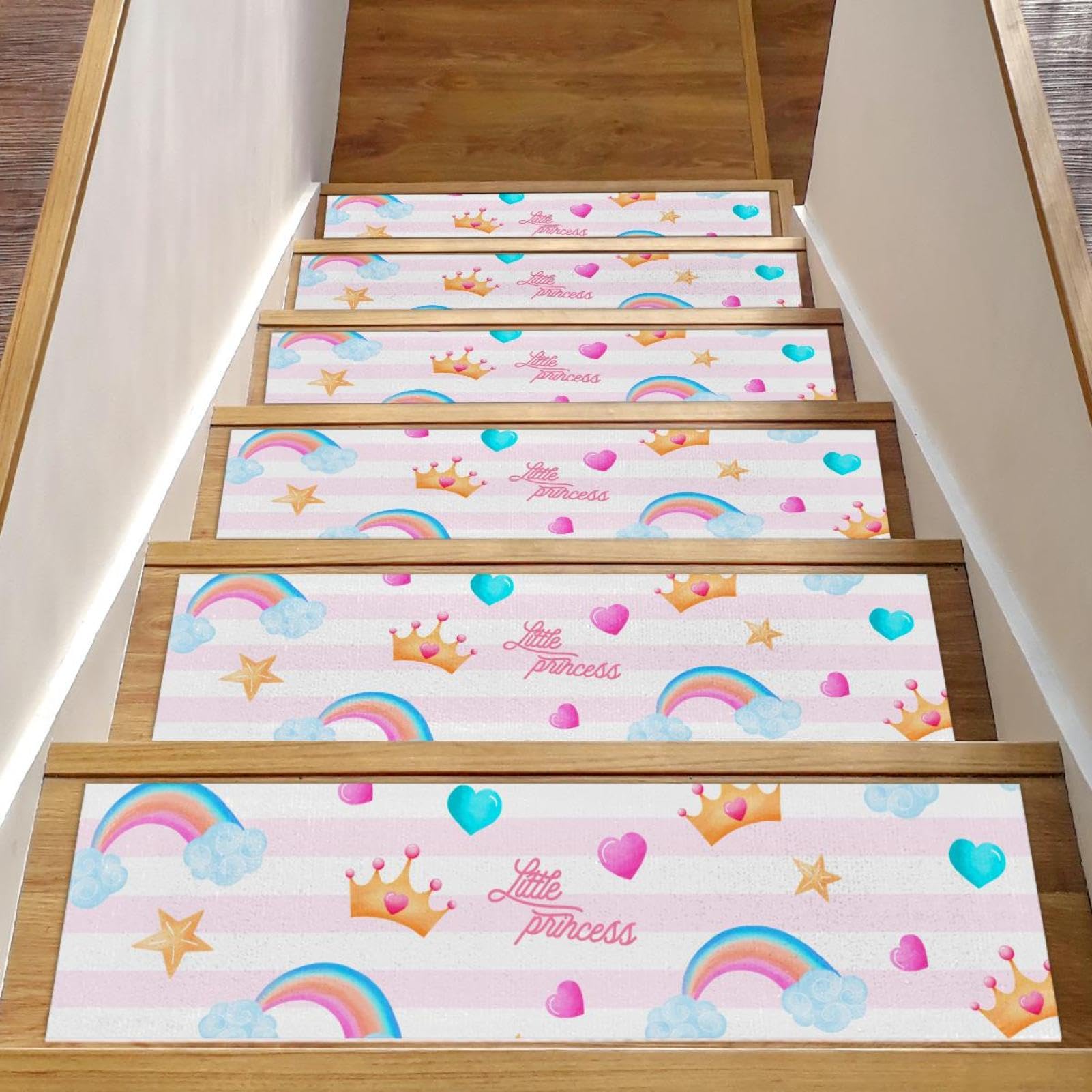 Tapetes de seguridad para ancianos y niños en escaleras de madera antideslizantes pack 15